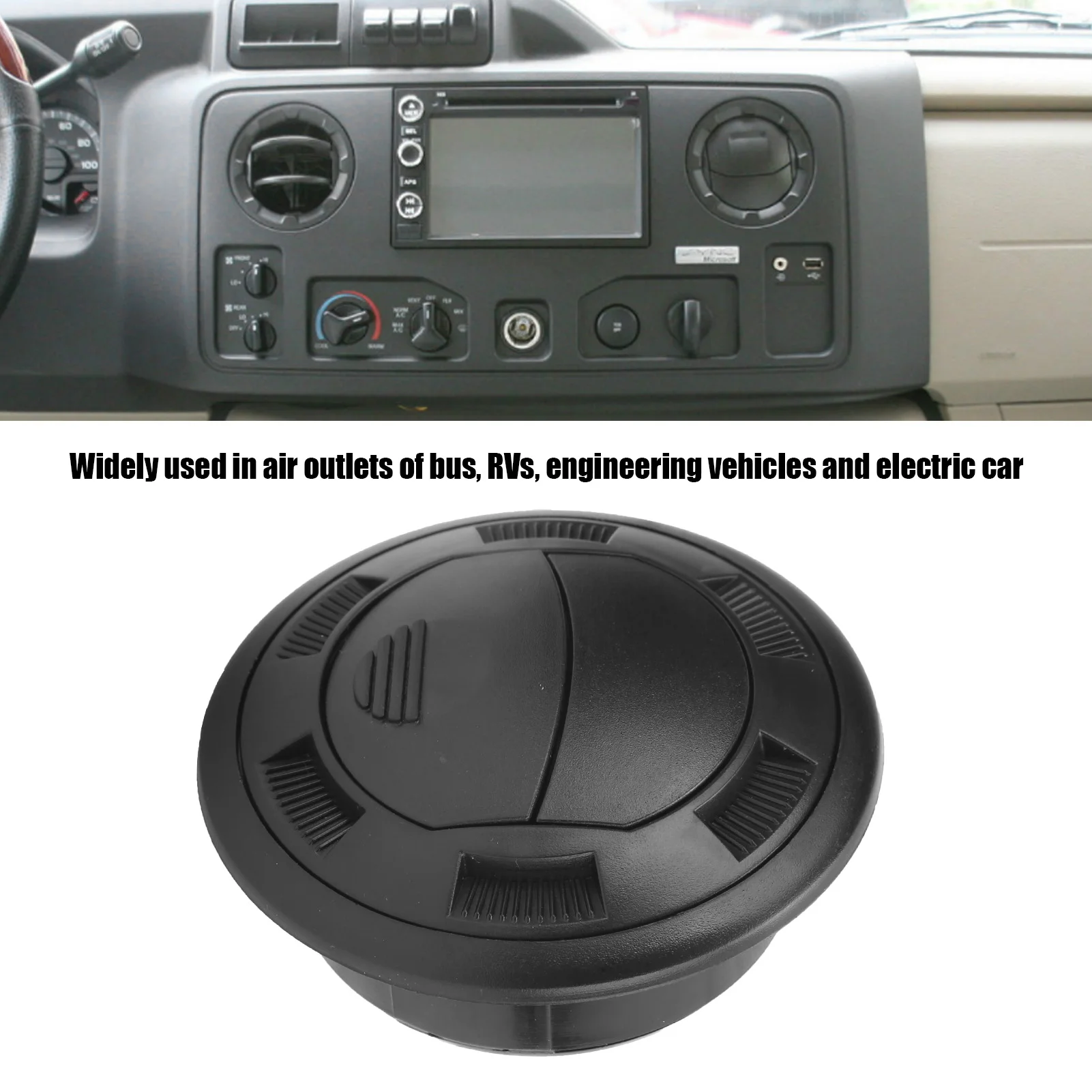 100/75mm Black Round RV Air Conditioning Outlet Grille Deflector Universal Vehicle Parts for Bus RVs Electric Car Replacement
100/75mm Black Round RV Air Conditioning Outlet Grille Deflector Universal Vehicle Parts for Bus RVs Electric Car Replacement