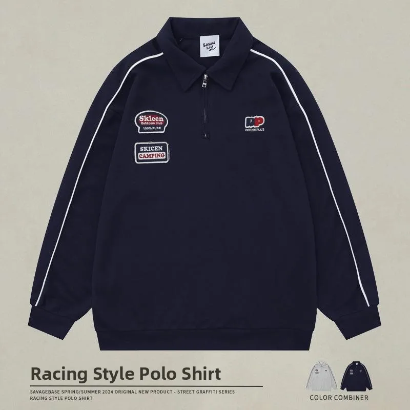 American Style Hoodie Sweatshirt with Zipper Collar Embroidered Letter Patch College Wind Shirt Cotton Casual Unisex
American Style Hoodie Sweatshirt with Zipper Collar Embroidered Letter Patch College Wind Shirt Cotton Casual Unisex