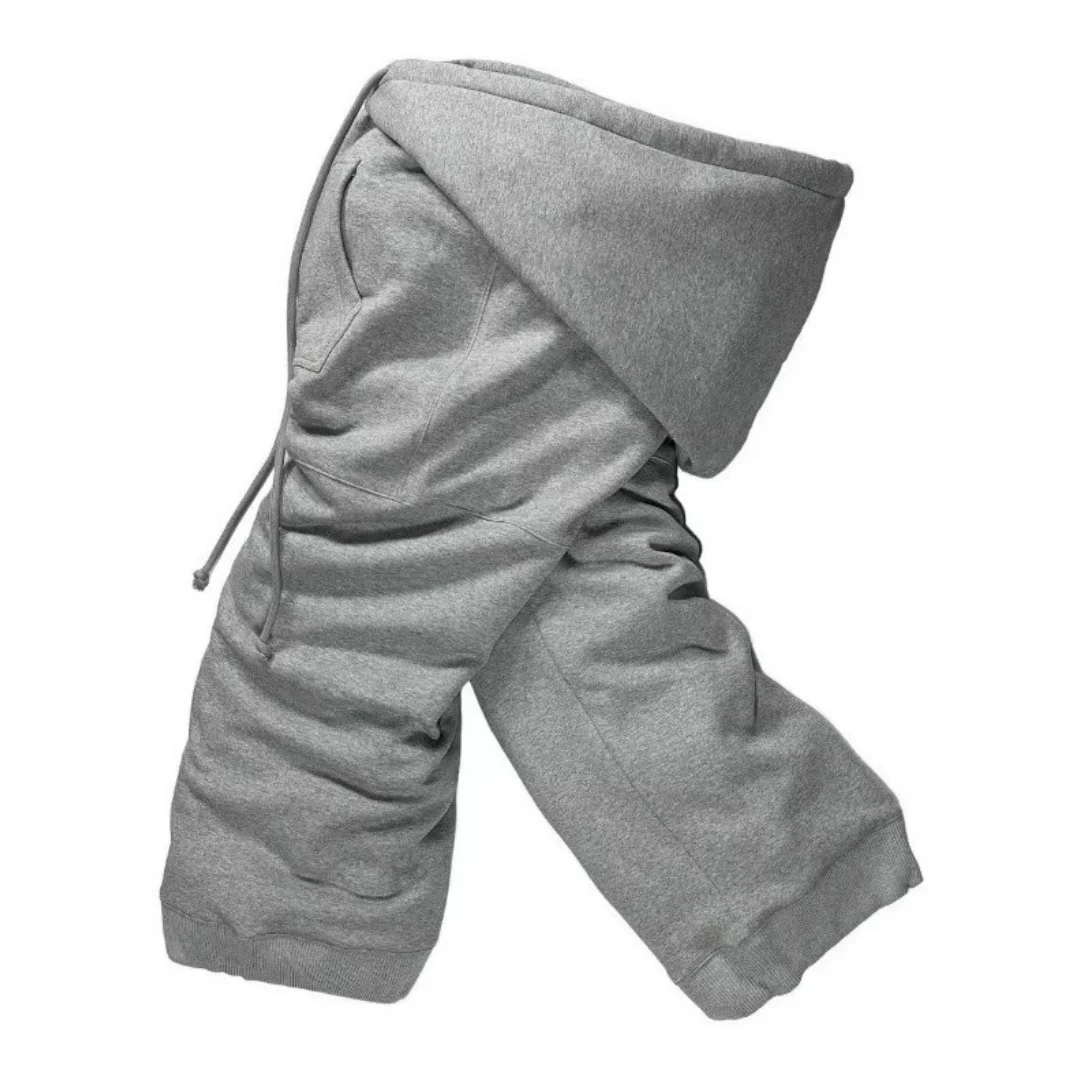 Широкие брюки в стиле Харадзюку в американском стиле ретро с капюшоном и шнурком нейтрального сплошного цвета
Широкие брюки в стиле Харадзюку в американском стиле ретро с капюшоном и шнурком нейтрального сплошного цвета