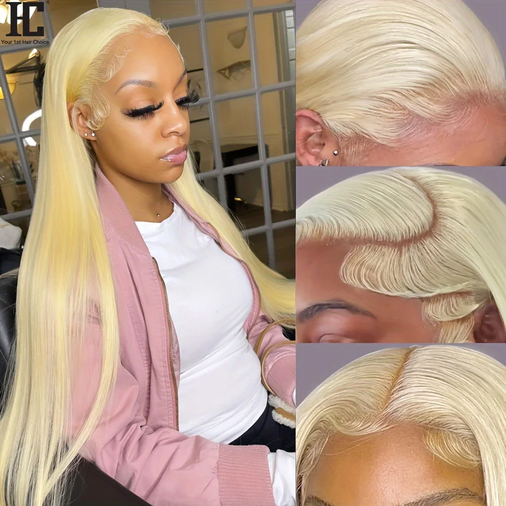 180% Density 613 Blonde HD Lace Front Wig Pre-Plucked Natural Hairline Brazilian Straight Hair Wig for Women 13X6 Lace Front Wig
180% Density 613 Blonde HD Lace Front Wig Pre-Plucked Natural Hairline Brazilian Straight Hair Wig for Women 13X6 Lace Front Wig