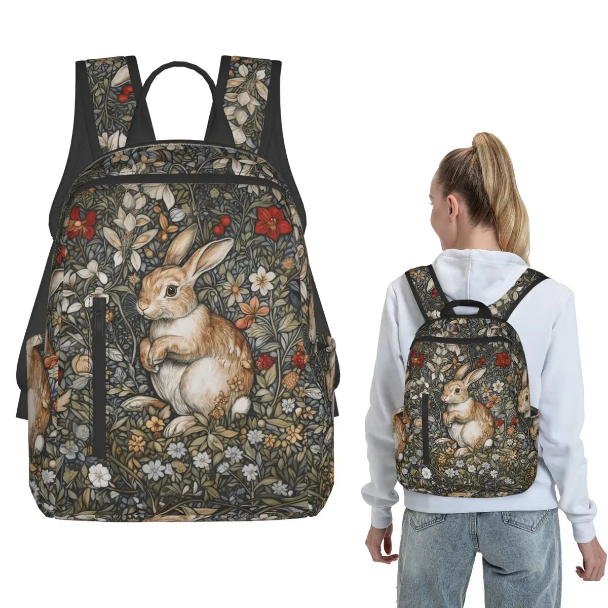 Vintage Flowers And Rabbit Backpack Large Capacity Children BookBag School Bag Shoulder Bags for Men Women
Vintage Flowers And Rabbit Backpack Large Capacity Children BookBag School Bag Shoulder Bags for Men Women