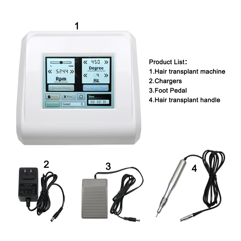 GREATLH Hair Follicle Extraction Machine Fue Hair Transplant Extraction Hair Follicle Extractor Transplant Tool Touch Screen
GREATLH Hair Follicle Extraction Machine Fue Hair Transplant Extraction Hair Follicle Extractor Transplant Tool Touch Screen