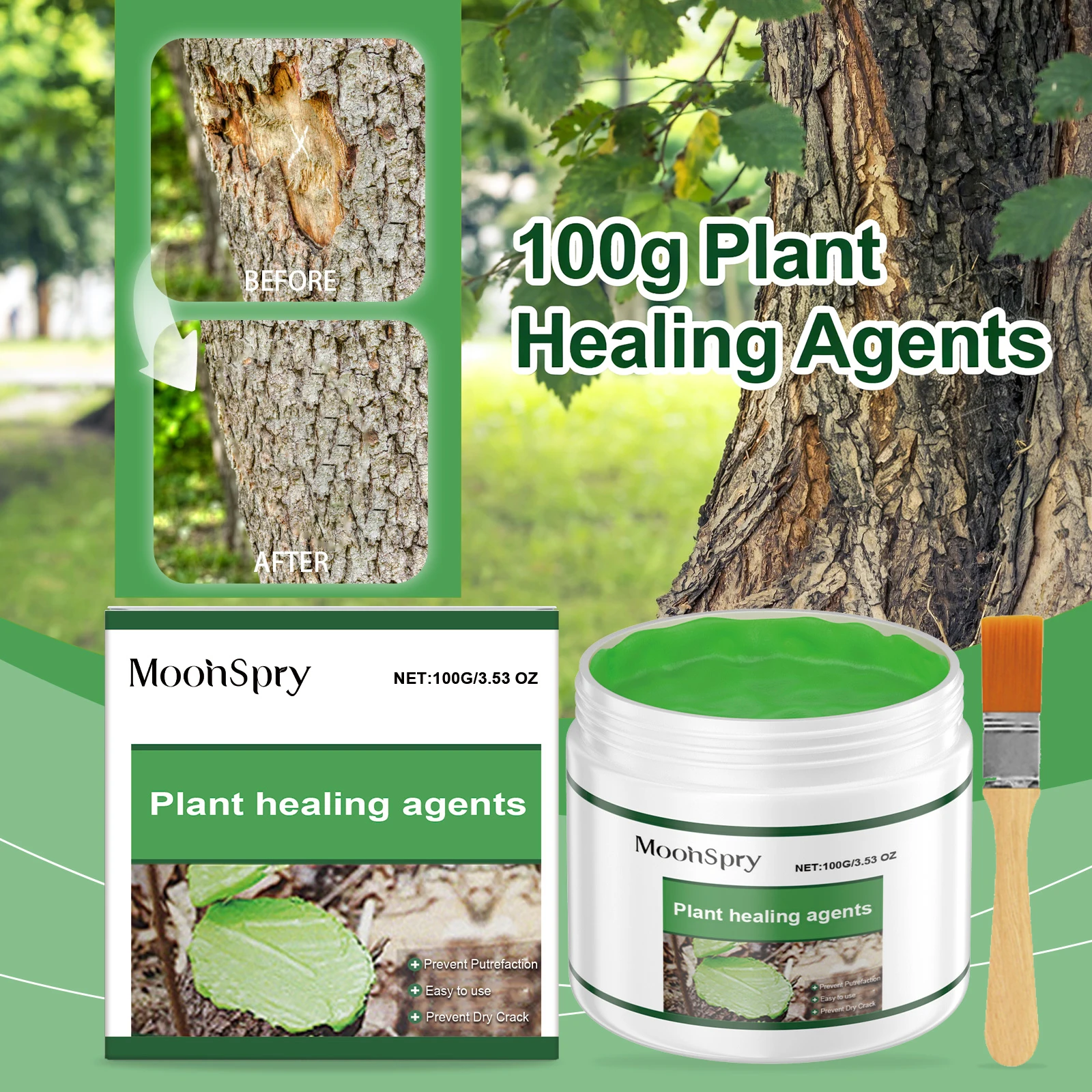 Tree Wound Healing Paste Cut Paste Pruning Sealer Bonsai Flower Grafting Incision Recovery Smear Agent Pruning Compound Sealer
Tree Wound Healing Paste Cut Paste Pruning Sealer Bonsai Flower Grafting Incision Recovery Smear Agent Pruning Compound Sealer