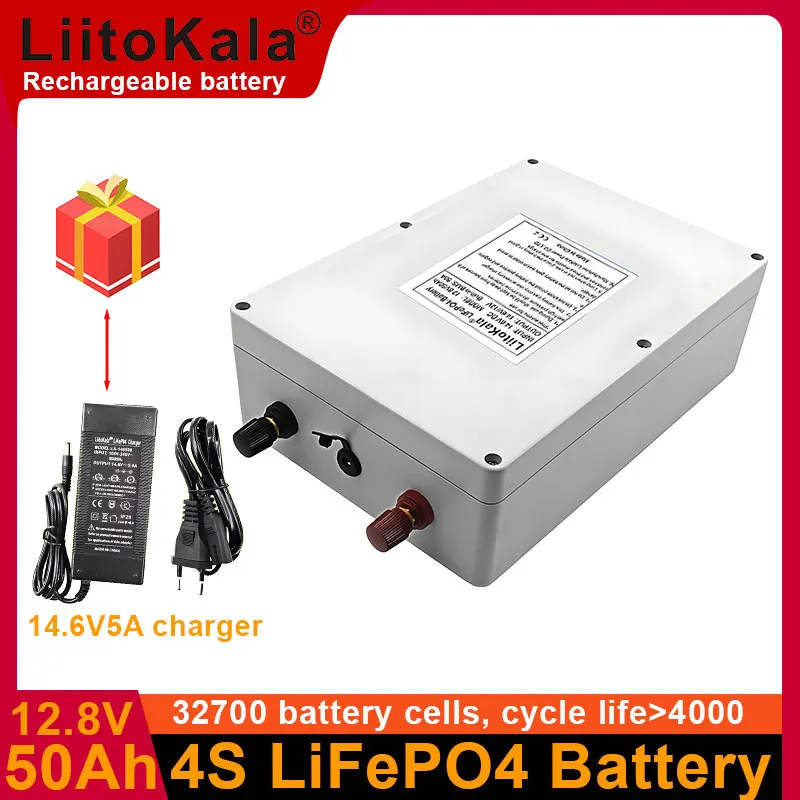 LiitoKala 12V20-50Ah 32700 LiFePO4 Deep Cycle Rechargeable Battery Pack with 50A BMS Protection 4000 Life Cycles
LiitoKala 12V20-50Ah 32700 LiFePO4 Deep Cycle Rechargeable Battery Pack with 50A BMS Protection 4000 Life Cycles