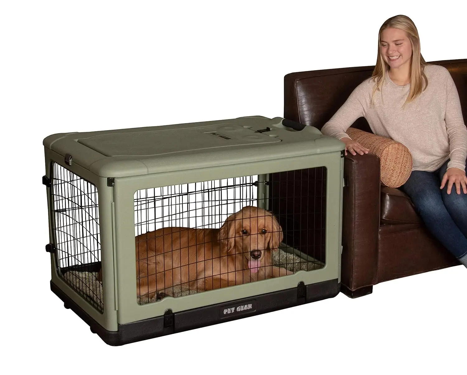 “The Other Door” 4 Door Steel Crate with Plush Bed + Travel Bag for Cats/Dogs, Custom
“The Other Door” 4 Door Steel Crate with Plush Bed + Travel Bag for Cats/Dogs, Custom