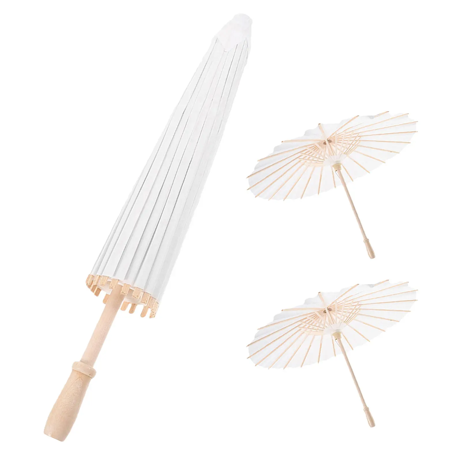 3Pcs White Paper Parasol Oiled Vintage Decorative Craft Umbrella DIY Painting Bridal Shower Wedding Photography Props Party
3Pcs White Paper Parasol Oiled Vintage Decorative Craft Umbrella DIY Painting Bridal Shower Wedding Photography Props Party