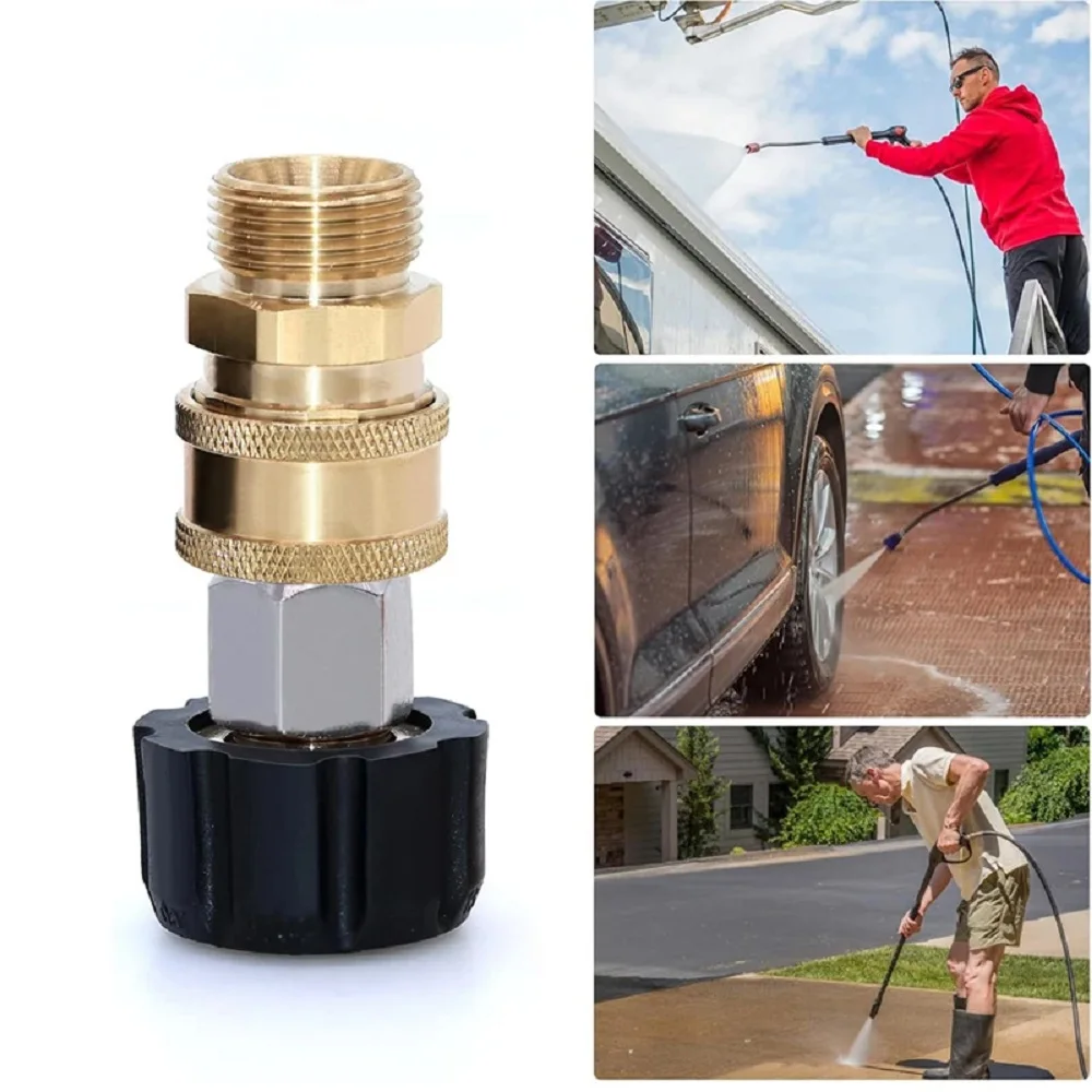 Адаптер для мойки высокого давления M22 с поворотом 14 мм/15 мм на комплект быстрого подключения 3/8 дюйма с внутренней резьбой на внешнюю резьбу 5000 фунтов на квадратный дюйм
Адаптер для мойки высокого давления M22 с поворотом 14 мм/15 мм на комплект быстрого подключения 3/8 дюйма с внутренней резьбой на внешнюю резьбу 5000 фунтов на квадратный дюйм