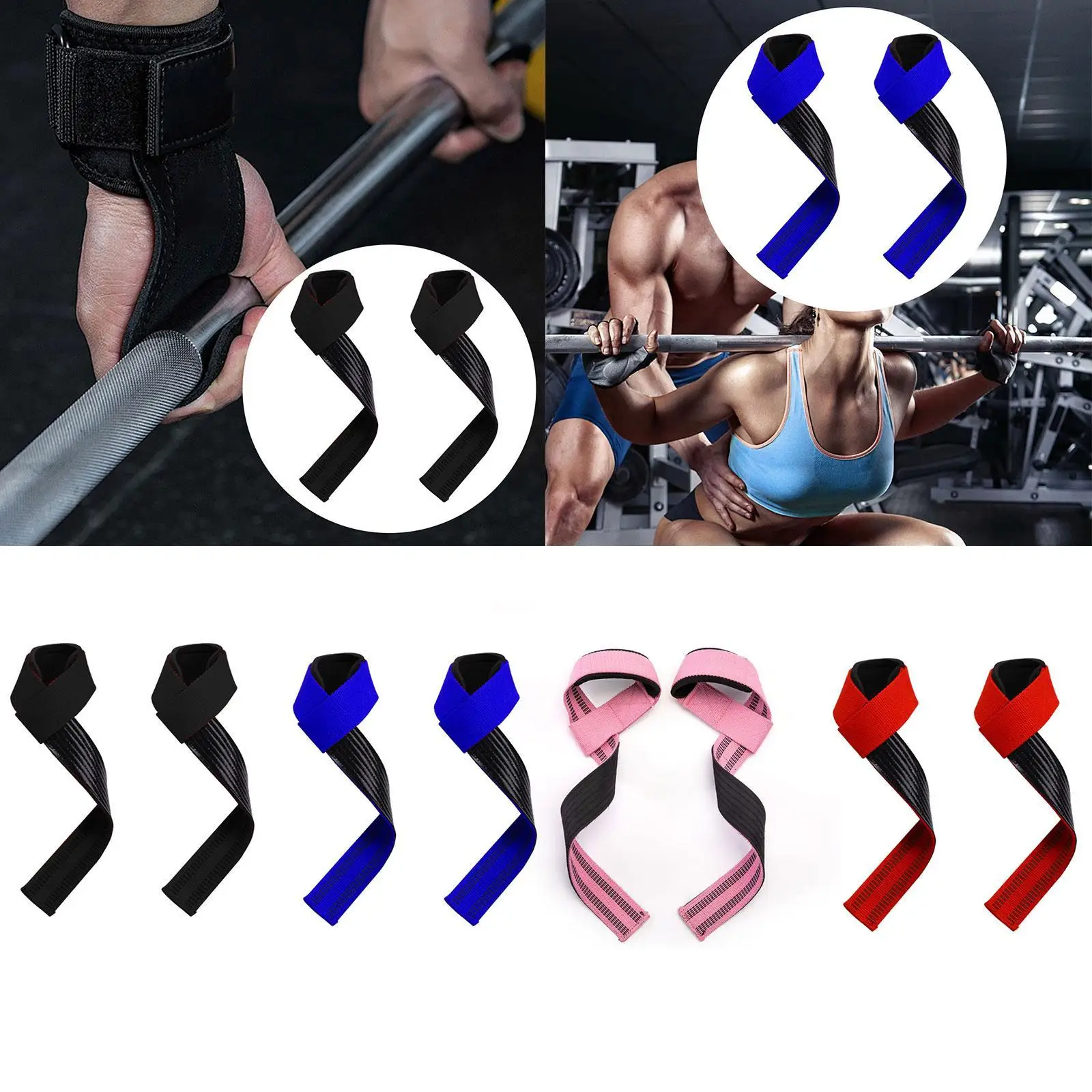 2x Weight Lifting Straps Hand Grip Anti Slip Deadlift Straps Gym Wrist Wraps for Workout Gym Pull up Powerlifting Accessories
2x Weight Lifting Straps Hand Grip Anti Slip Deadlift Straps Gym Wrist Wraps for Workout Gym Pull up Powerlifting Accessories