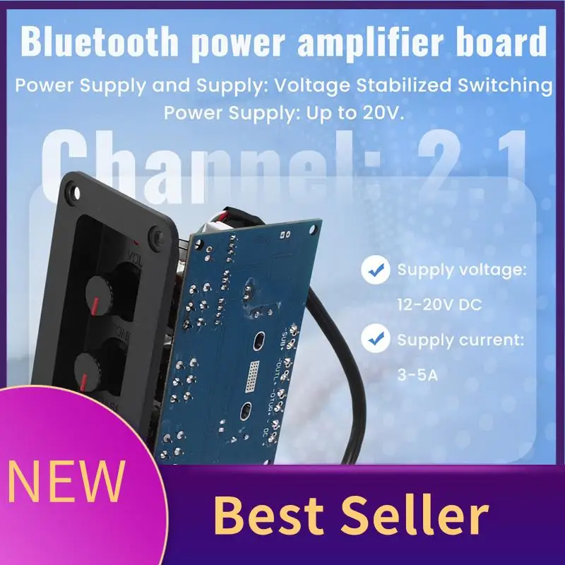 M07K-2.1 Channel Bluetooth Digital Amplifier Board 2X25w+50W BT5.0 Subwoofer Class D Audio Board DC12-20V With USB Cable
M07K-2.1 Channel Bluetooth Digital Amplifier Board 2X25w+50W BT5.0 Subwoofer Class D Audio Board DC12-20V With USB Cable