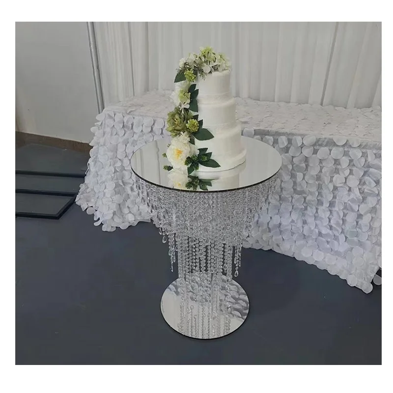 Wedding Decoration Clear Acrylic Round Crystal Cake Stand With Mirror Base
Wedding Decoration Clear Acrylic Round Crystal Cake Stand With Mirror Base
