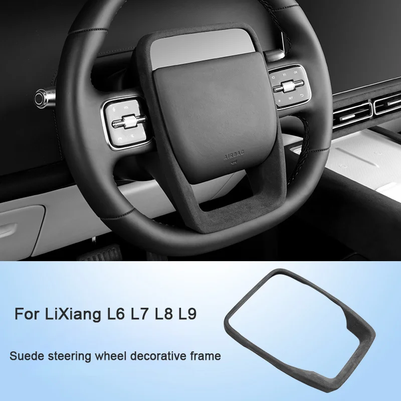 Для Leading Li Auto LiXiang L6 L7 L8 L9 2022 2023 2024, декоративная крышка рулевого колеса автомобиля, замшевая защитная крышка из алькантары
Для Leading Li Auto LiXiang L6 L7 L8 L9 2022 2023 2024, декоративная крышка рулевого колеса автомобиля, замшевая защитная крышка из алькантары