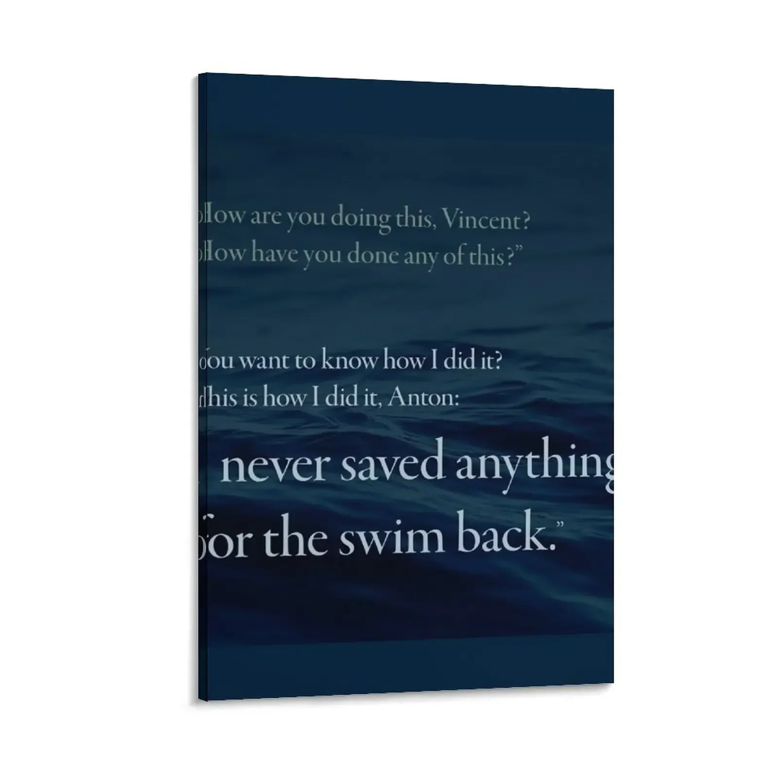 Gattaca — The Swim Back Canvas Painting room decorations Paintings for bedroom Paintings on the wall Decoration bedroom
Gattaca — The Swim Back Canvas Painting room decorations Paintings for bedroom Paintings on the wall Decoration bedroom