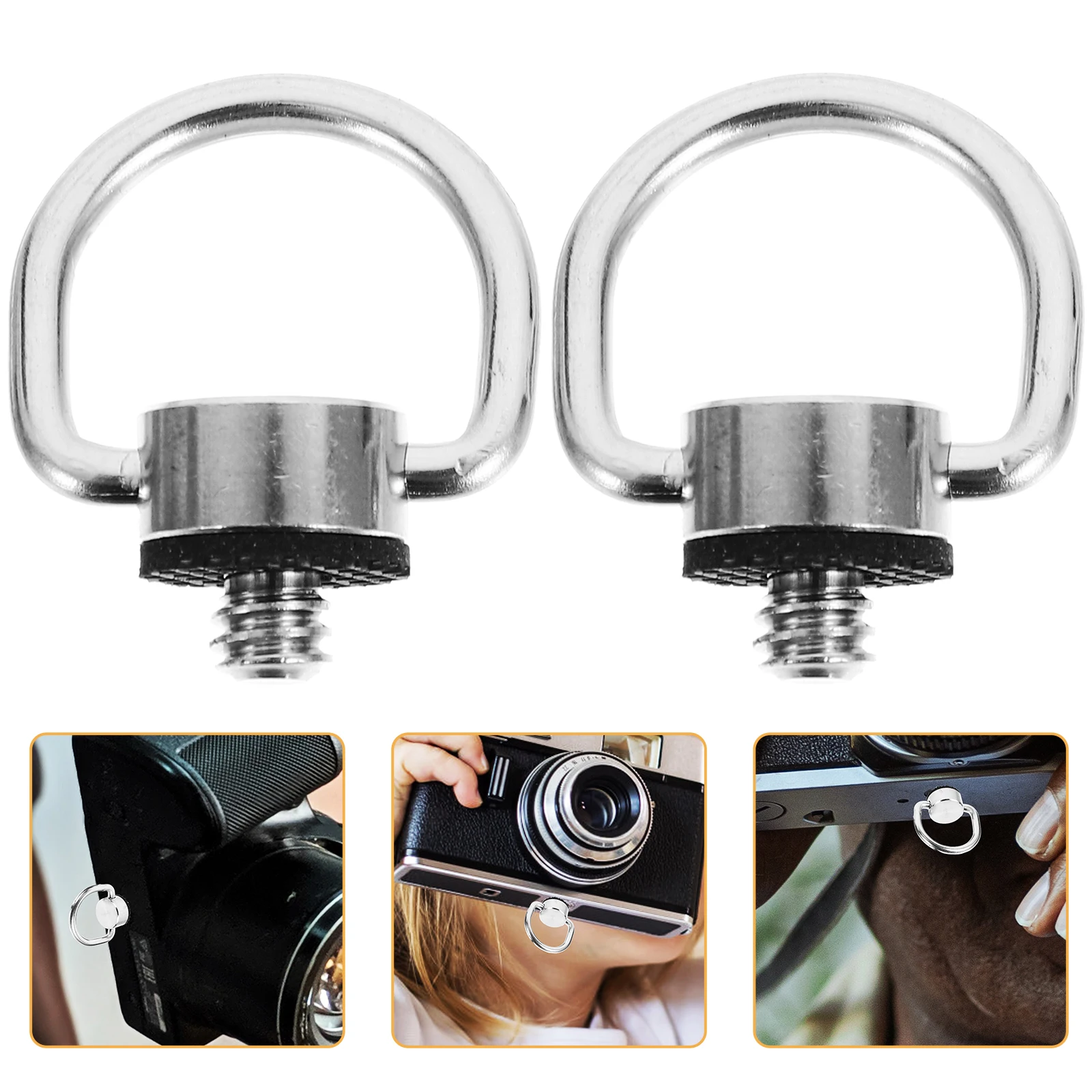 2pcs Camera Screw 1/4-20 Thread Stainless Steel Tripod Plate Strap Mount Bracket Photography Accessory D-Ring Replacement
2pcs Camera Screw 1/4-20 Thread Stainless Steel Tripod Plate Strap Mount Bracket Photography Accessory D-Ring Replacement