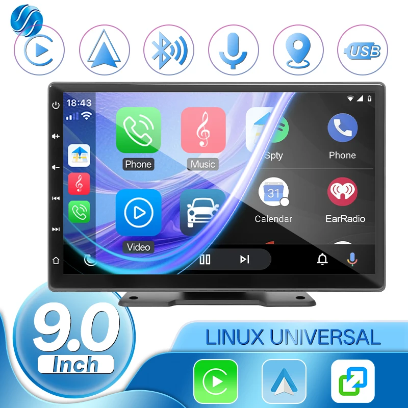 HIPPCRON 9" Car Radio Android Auto Carplay Stereo Multimedia Video Player Universal 2 din IPS Touch Screen Intelligent Systems
HIPPCRON 9" Car Radio Android Auto Carplay Stereo Multimedia Video Player Universal 2 din IPS Touch Screen Intelligent Systems