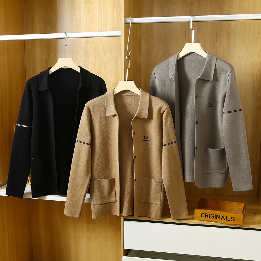 Superb Value Comfortable New Autumn Men's Faionable Knitted Cardigan Casual Lapel Open-irt Sle Polyester Fiber Long Sve
Superb Value Comfortable New Autumn Men's Faionable Knitted Cardigan Casual Lapel Open-irt Sle Polyester Fiber Long Sve