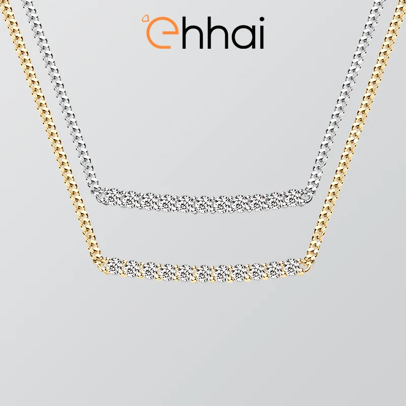 Ehhai GRA Certified Round Moissanite Radian Smile Pendant Necklace for Women 925 Sterling Silver Chain Wedding Fine Jewelry Gift
Ehhai GRA Certified Round Moissanite Radian Smile Pendant Necklace for Women 925 Sterling Silver Chain Wedding Fine Jewelry Gift