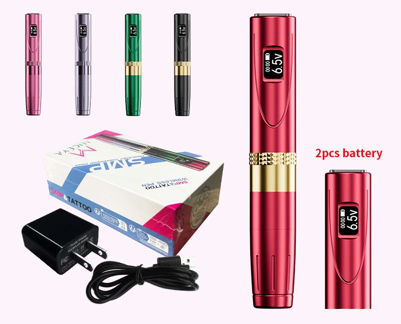 MICEYA Ultra-thin Wireless Tattoo Pen for SMP & Tattoo Eyebrow Tattoo Pen Machine with 2 Batteries
MICEYA Ultra-thin Wireless Tattoo Pen for SMP & Tattoo Eyebrow Tattoo Pen Machine with 2 Batteries
