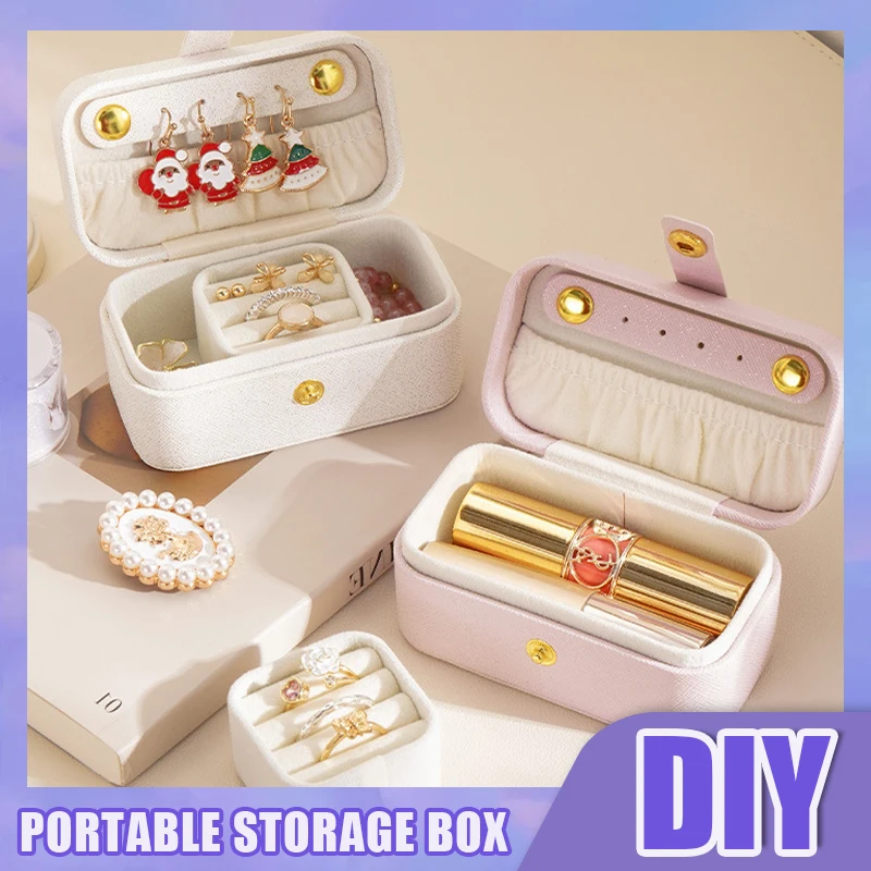 High Quality PU Leather Jewelry Box Travel Portable Mini Earring Ring Bracelet Organizer for Lipstick and Jewelry Storage Box
High Quality PU Leather Jewelry Box Travel Portable Mini Earring Ring Bracelet Organizer for Lipstick and Jewelry Storage Box