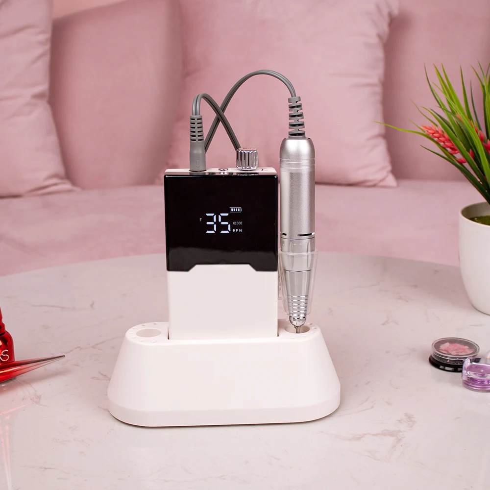 Ultra Thin Cordless Nail Drill File Lightweight Portable Desktop Base with Drill Bits Rechargeable 35000RPM Drilling Irregular
Ultra Thin Cordless Nail Drill File Lightweight Portable Desktop Base with Drill Bits Rechargeable 35000RPM Drilling Irregular