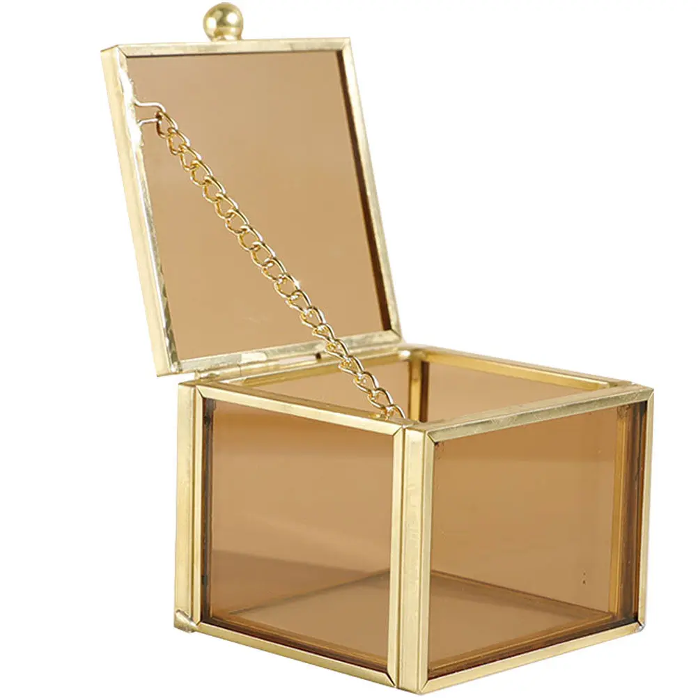 Vintage Brass Frame Glass Jewelry Box Square Display Organizer for Earrings Rings Necklaces Bracelets Trinkets Home Decor
Vintage Brass Frame Glass Jewelry Box Square Display Organizer for Earrings Rings Necklaces Bracelets Trinkets Home Decor