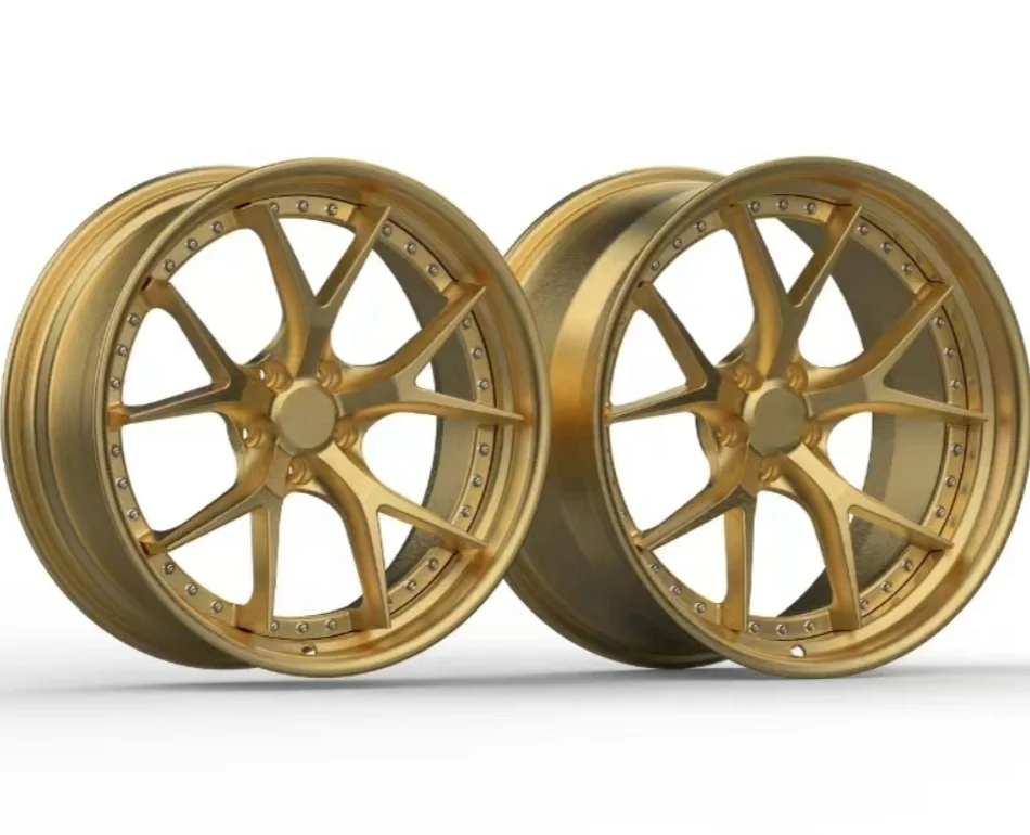 20inch 21inch 5x112 Aluminum 2 Piece Forged Gold Spoke Car Wheels Rims for Jaguar Mercedes Benz
20inch 21inch 5x112 Aluminum 2 Piece Forged Gold Spoke Car Wheels Rims for Jaguar Mercedes Benz