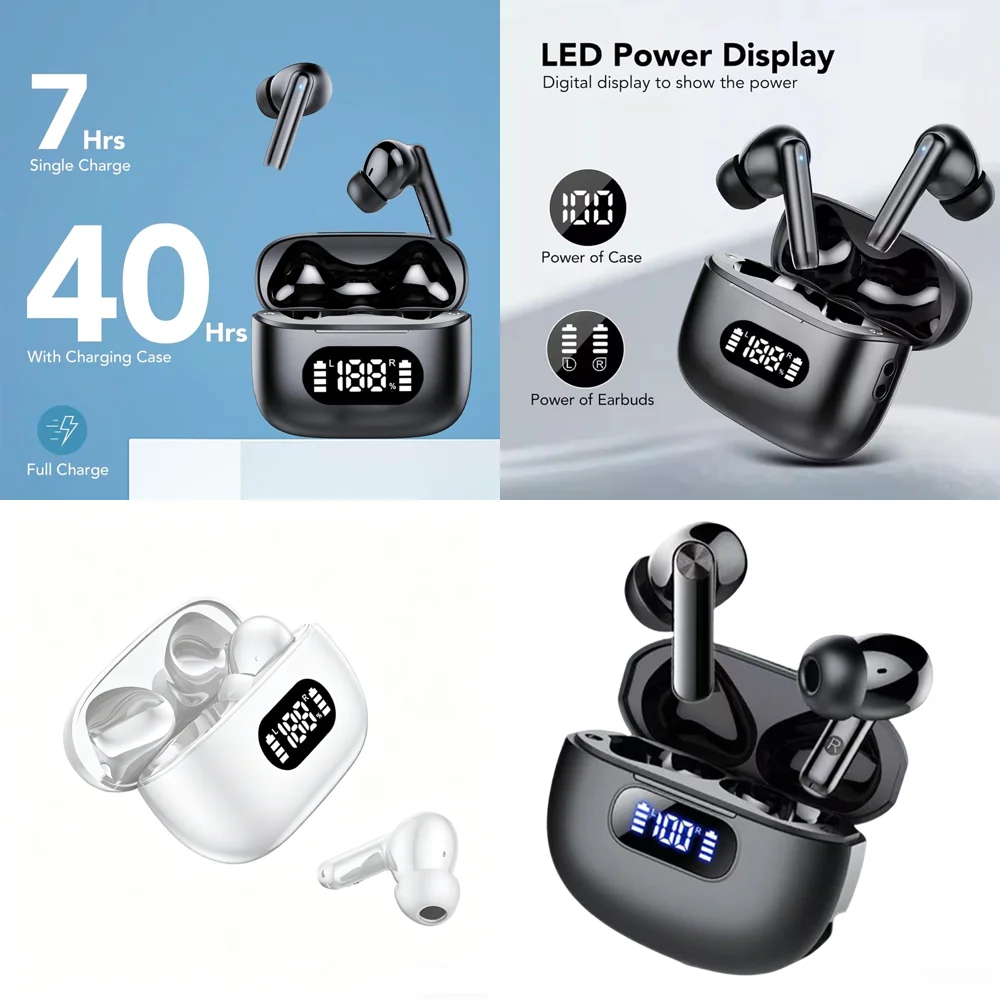 BT 5.4 TWS Headphone with LED Display IP7 Earphone 72H Play Time Long-Battery Life Earbuds for Business High Quality Headset
BT 5.4 TWS Headphone with LED Display IP7 Earphone 72H Play Time Long-Battery Life Earbuds for Business High Quality Headset