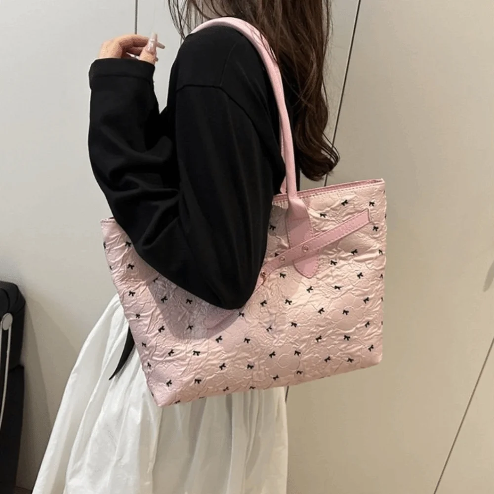 All Match Stylish Bow Shoulder Bag Y2k Versatile Women Tote Bag Zipper Leisure Commuting Bag Armpit Bag
All Match Stylish Bow Shoulder Bag Y2k Versatile Women Tote Bag Zipper Leisure Commuting Bag Armpit Bag