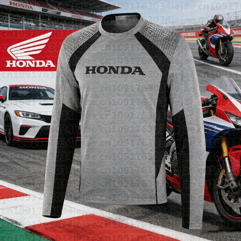 Мотоциклетная футболка Honda с быстрой сушкой для мужчин, с длинным рукавом, дышащая, для езды на мотокроссе и внедорожных гонок.
Мотоциклетная футболка Honda с быстрой сушкой для мужчин, с длинным рукавом, дышащая, для езды на мотокроссе и внедорожных гонок.