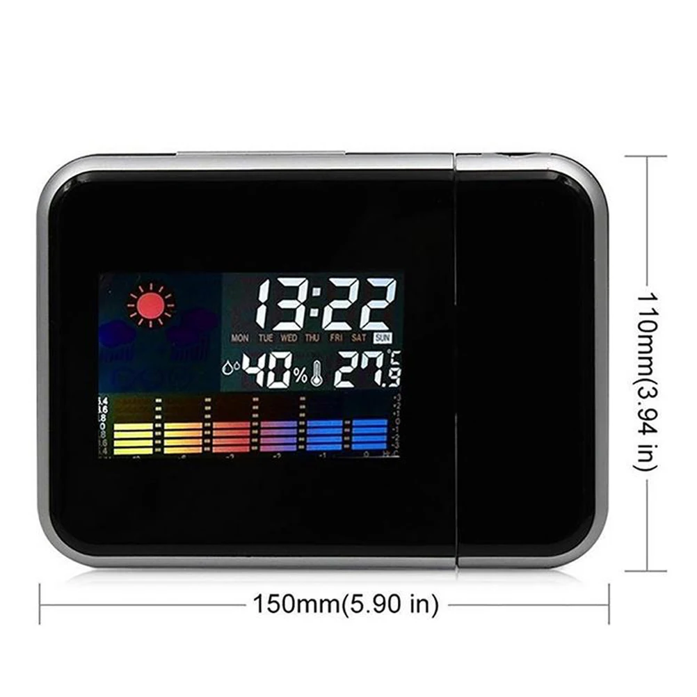 Smart Alarm Clock LCD Backlit Temp Humidity Weather Projection Rotatable 180 Degree Snooze Fahrenheit Display Home Decor Floor
Smart Alarm Clock LCD Backlit Temp Humidity Weather Projection Rotatable 180 Degree Snooze Fahrenheit Display Home Decor Floor