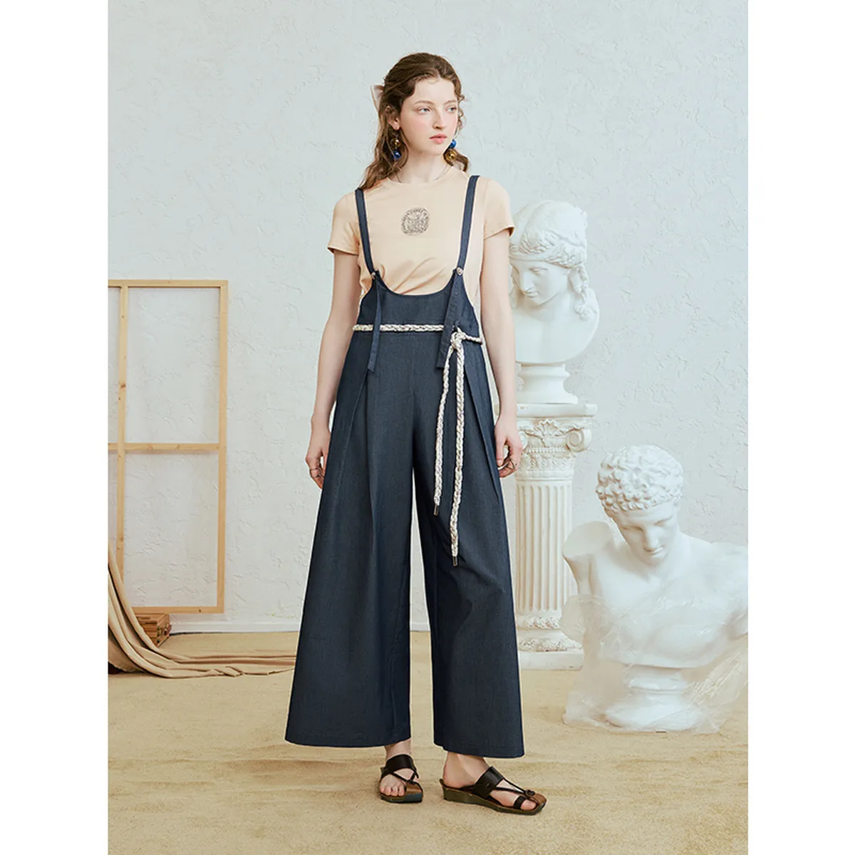 Van Gogh-inspired Denim Overalls with Twist Belt - Summer 2025 Casual Wild West Style
Van Gogh-inspired Denim Overalls with Twist Belt - Summer 2025 Casual Wild West Style