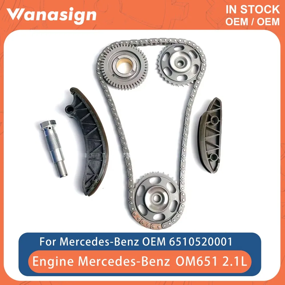 Engine Timing Chain Kit Fit 2.1 2.2 L T Diesel For Mercedes-Benz Sprinter Vito C180 C200 C220 C250 651 OM651 2.1L 2.2L L4 GAS
Engine Timing Chain Kit Fit 2.1 2.2 L T Diesel For Mercedes-Benz Sprinter Vito C180 C200 C220 C250 651 OM651 2.1L 2.2L L4 GAS
