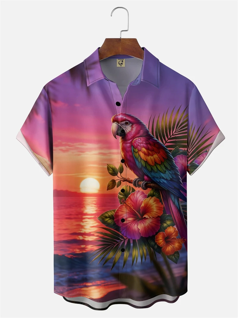 2026 New Hawaiian Shirt For Men Women Funny Parrot Graphic Button Lapel Short Sleeve Shirts Summer Holiday Harajuku Blouse Tops
2026 New Hawaiian Shirt For Men Women Funny Parrot Graphic Button Lapel Short Sleeve Shirts Summer Holiday Harajuku Blouse Tops