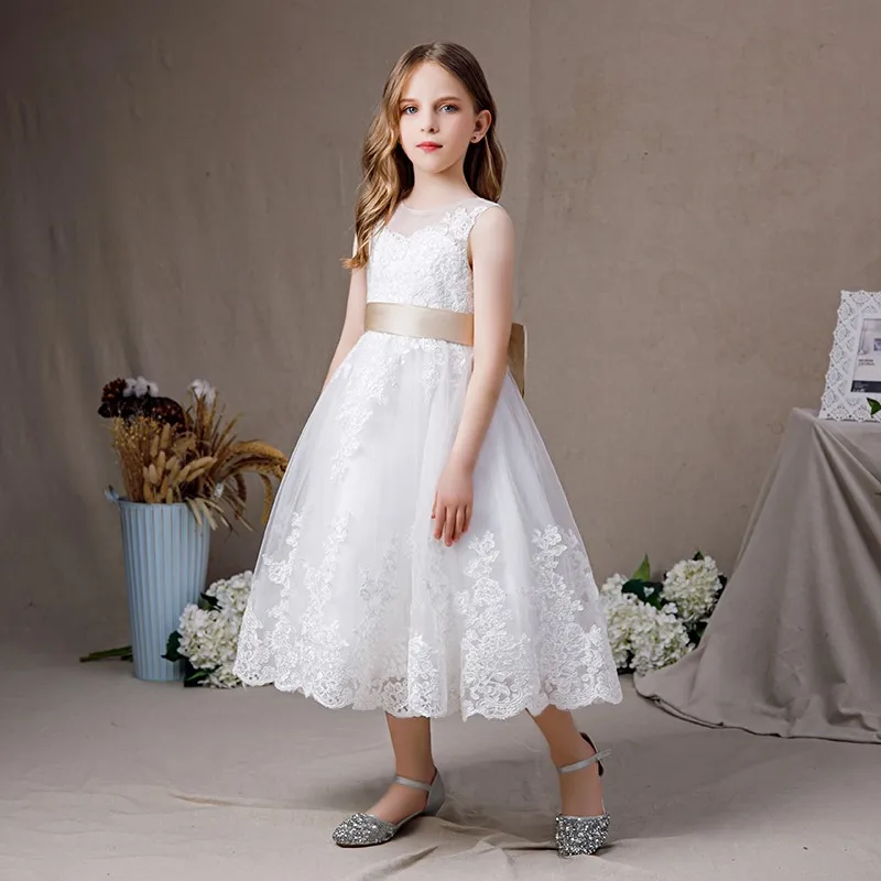 Flower Girl Dress Lace Appliques Tulle 2023 Sleeveless Big Bow Tea-Length First Communion Junior Bridesmaid Birthday Wedding
Flower Girl Dress Lace Appliques Tulle 2023 Sleeveless Big Bow Tea-Length First Communion Junior Bridesmaid Birthday Wedding