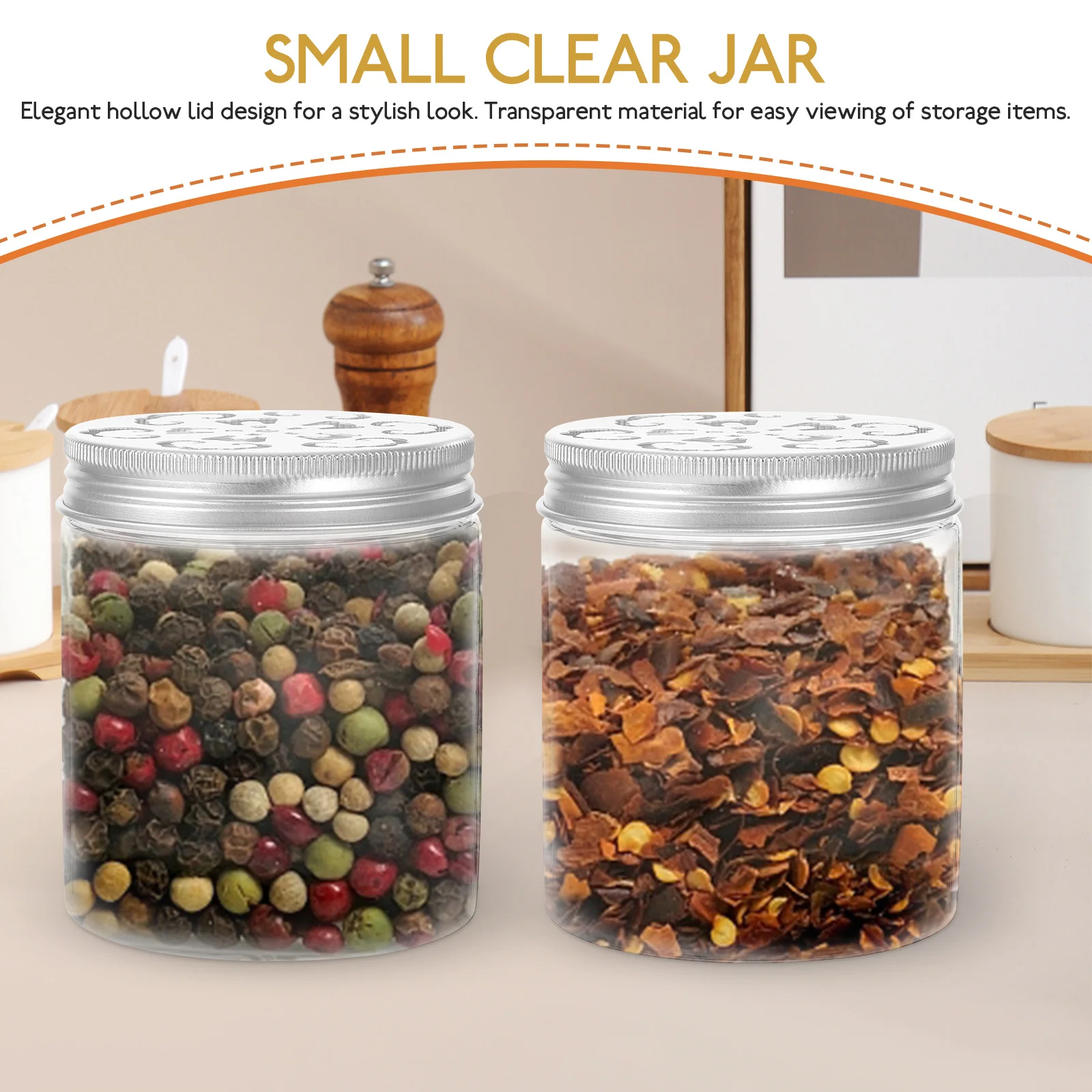 6pcs Pattern Bottle Storage Jar Transparent Kitchen Container Leak-Proof Food Organizer For Tea Coffee Beans Candy Nuts Cereals
6pcs Pattern Bottle Storage Jar Transparent Kitchen Container Leak-Proof Food Organizer For Tea Coffee Beans Candy Nuts Cereals