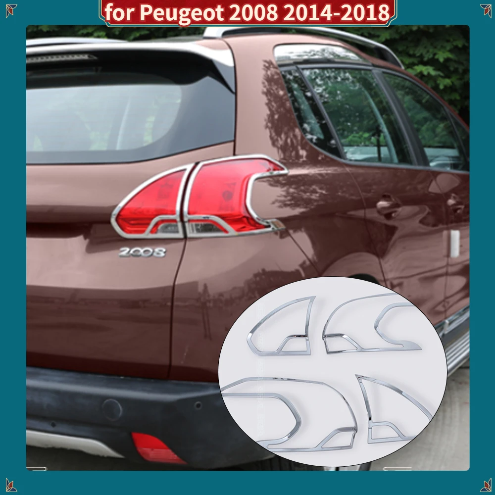 Car Rear Tail Back Light Lamp Frame Stick Styling ABS Chrome Trim 4pcs For Peugeot 2008 2014 2015 2016 2017 2018
Car Rear Tail Back Light Lamp Frame Stick Styling ABS Chrome Trim 4pcs For Peugeot 2008 2014 2015 2016 2017 2018