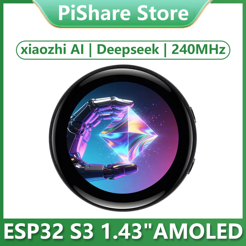 Дисплей Waveshare ESP32-S3 AMOLED 1,43 дюйма для платы разработки Xiaozhi AI, 466×466, 1,43-дюймовый круглый сенсорный AMOLED-экран Deepseek
Дисплей Waveshare ESP32-S3 AMOLED 1,43 дюйма для платы разработки Xiaozhi AI, 466×466, 1,43-дюймовый круглый сенсорный AMOLED-экран Deepseek