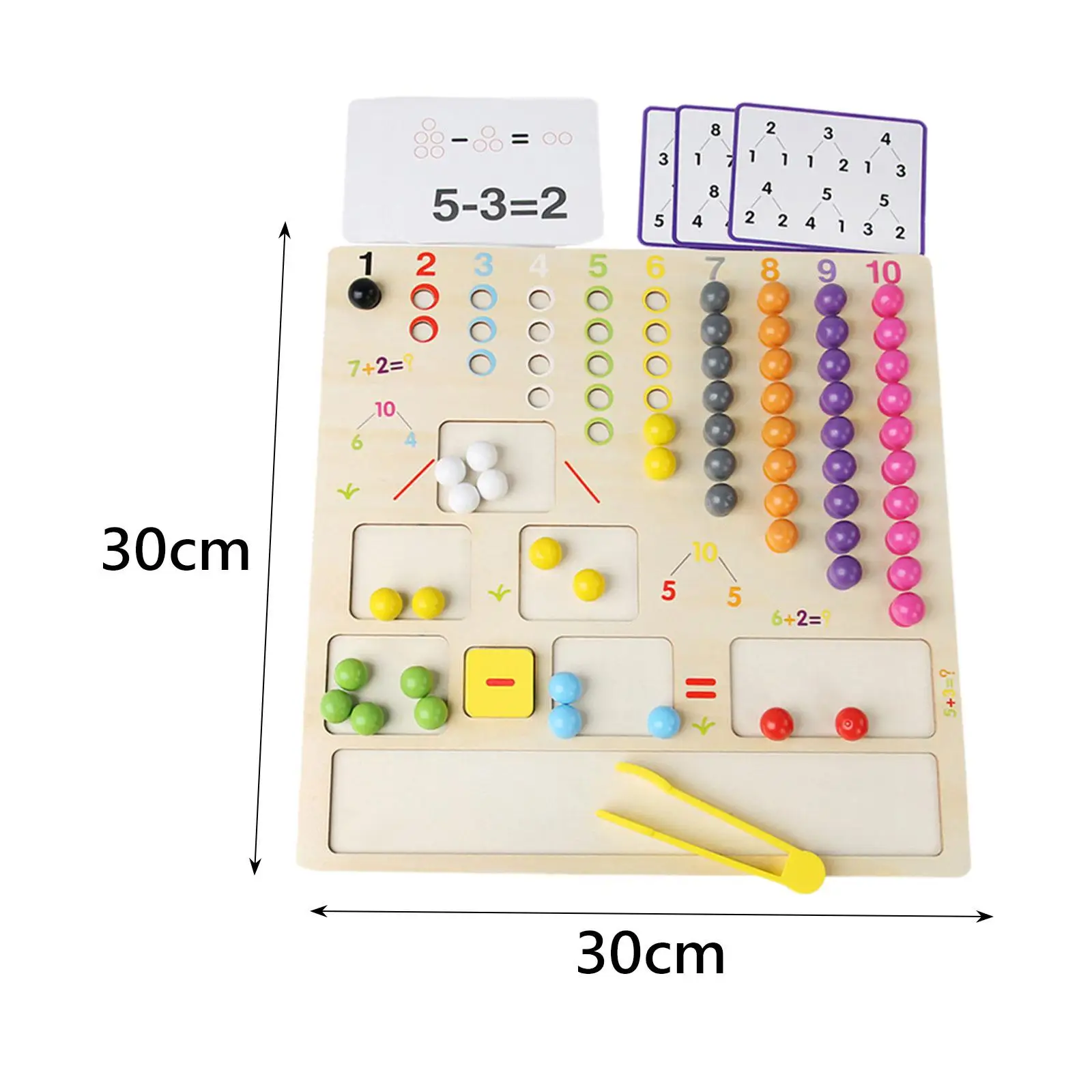 Wooden Peg Board Beads Game Montessori Clip Bead Game for Activity Preschool
Wooden Peg Board Beads Game Montessori Clip Bead Game for Activity Preschool