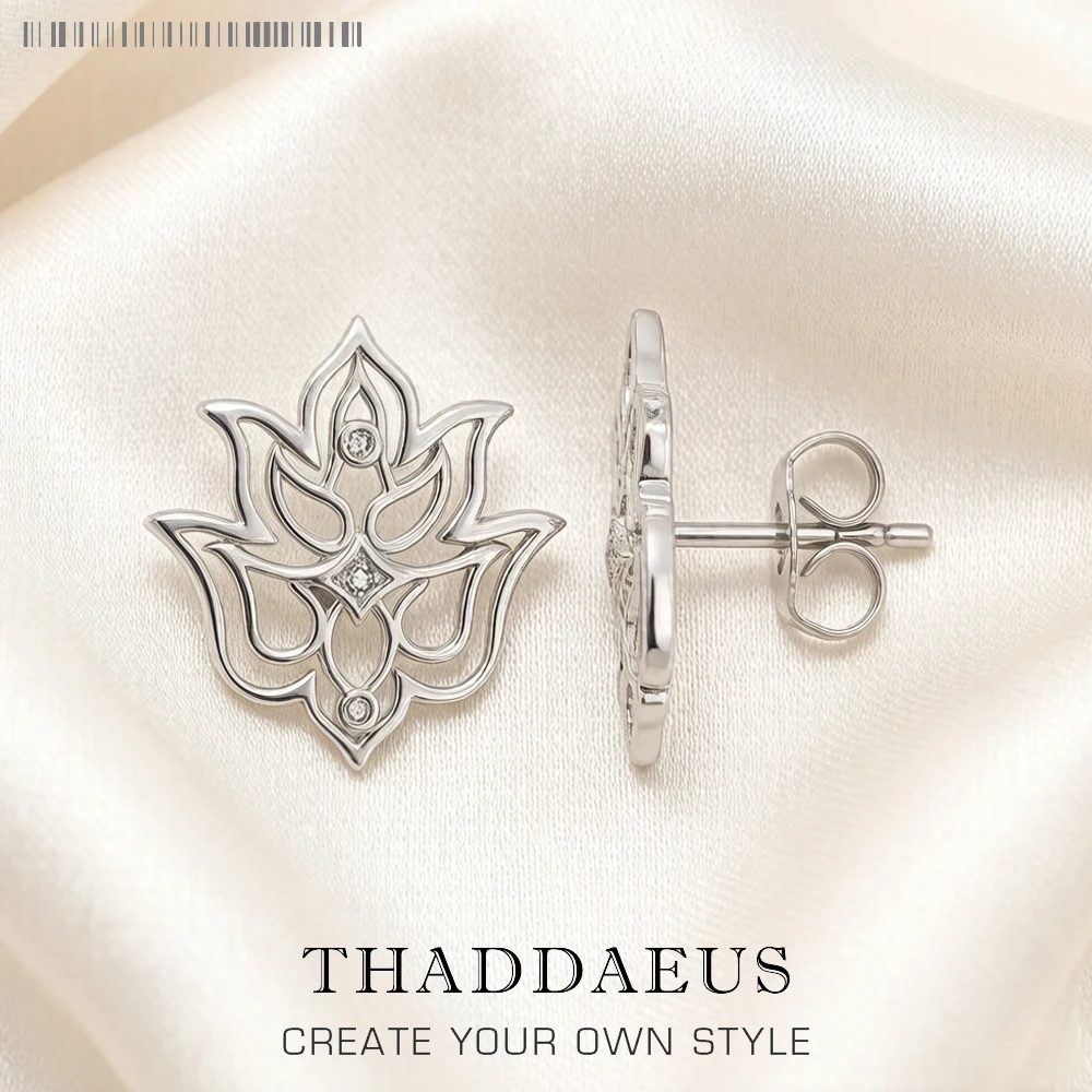 Lotus Flower Ornaments Stud Earrings Europe Style Fine Jewerly For Women Gift In 925 Sterling Silver
Lotus Flower Ornaments Stud Earrings Europe Style Fine Jewerly For Women Gift In 925 Sterling Silver