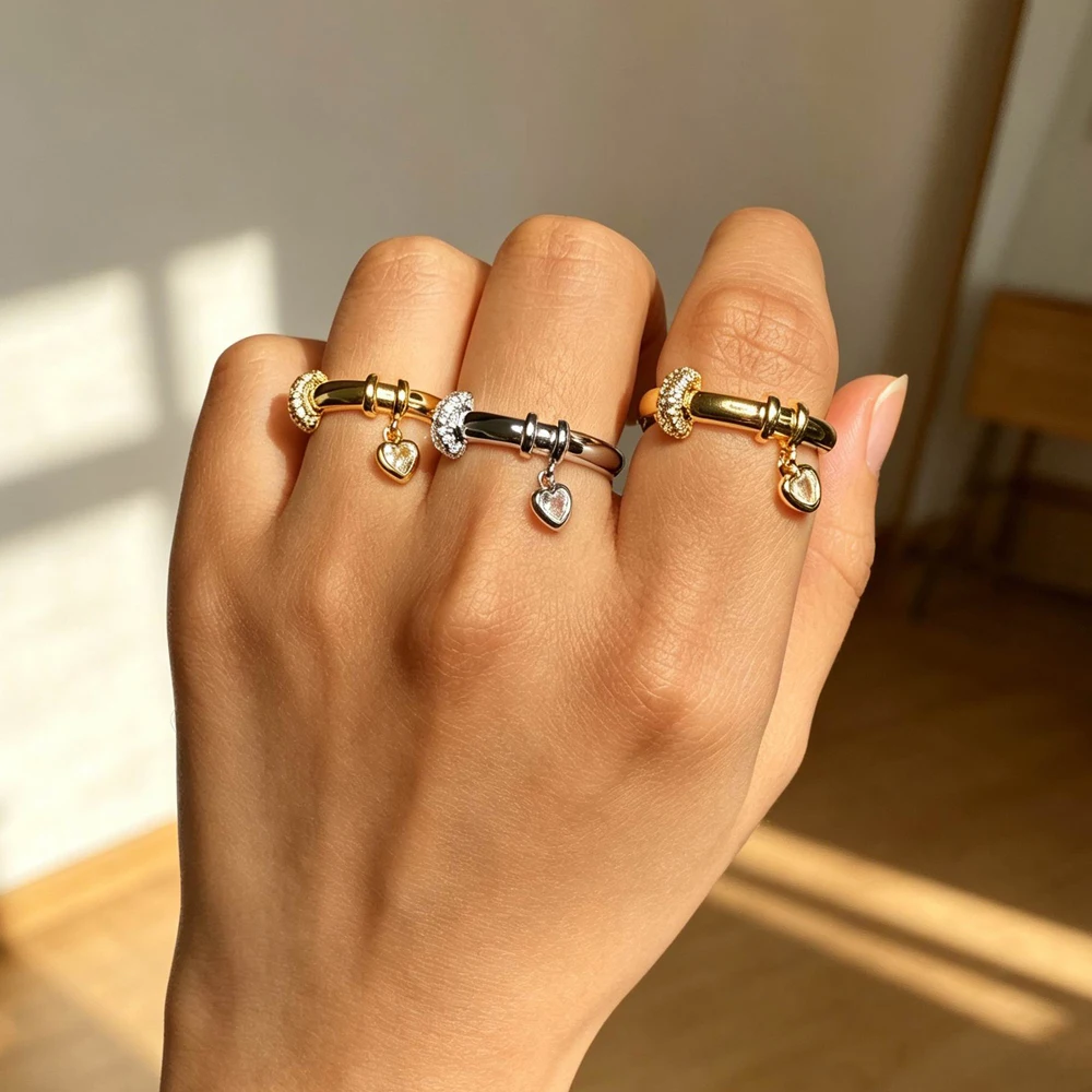 2026 NEW Arrivals Gold Color Heart Shape Cubic Zirconia Rings for Women Fashion Bing CZ Wedding Party Finger Jewelry Wholesale
2026 NEW Arrivals Gold Color Heart Shape Cubic Zirconia Rings for Women Fashion Bing CZ Wedding Party Finger Jewelry Wholesale