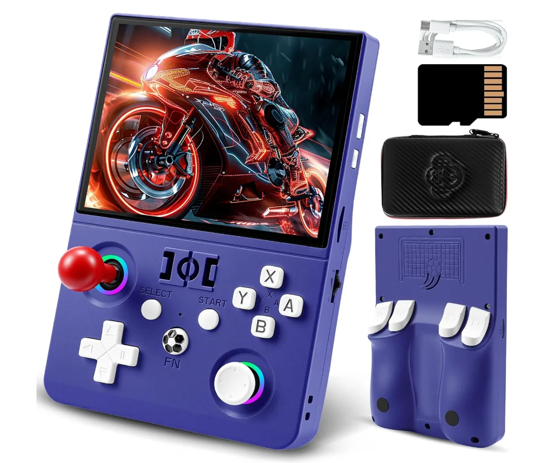 R36Max 2 Game Console Linux System 4.5 Inch IPS Screen Portable Pocket Handheld Gaming Player Built-in 18000+ Retro Games
R36Max 2 Game Console Linux System 4.5 Inch IPS Screen Portable Pocket Handheld Gaming Player Built-in 18000+ Retro Games