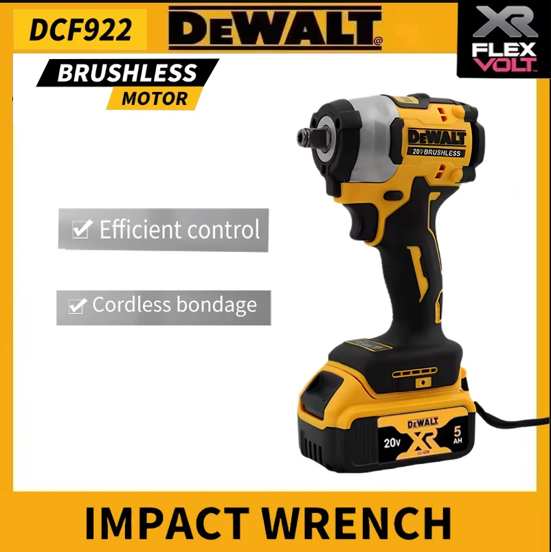 NEW Dewalt DCF922 wireless impact wrench rechargeable high torque 205Nm (reverse) 1/2 "2500 PRM universal cordless power tool
NEW Dewalt DCF922 wireless impact wrench rechargeable high torque 205Nm (reverse) 1/2 "2500 PRM universal cordless power tool