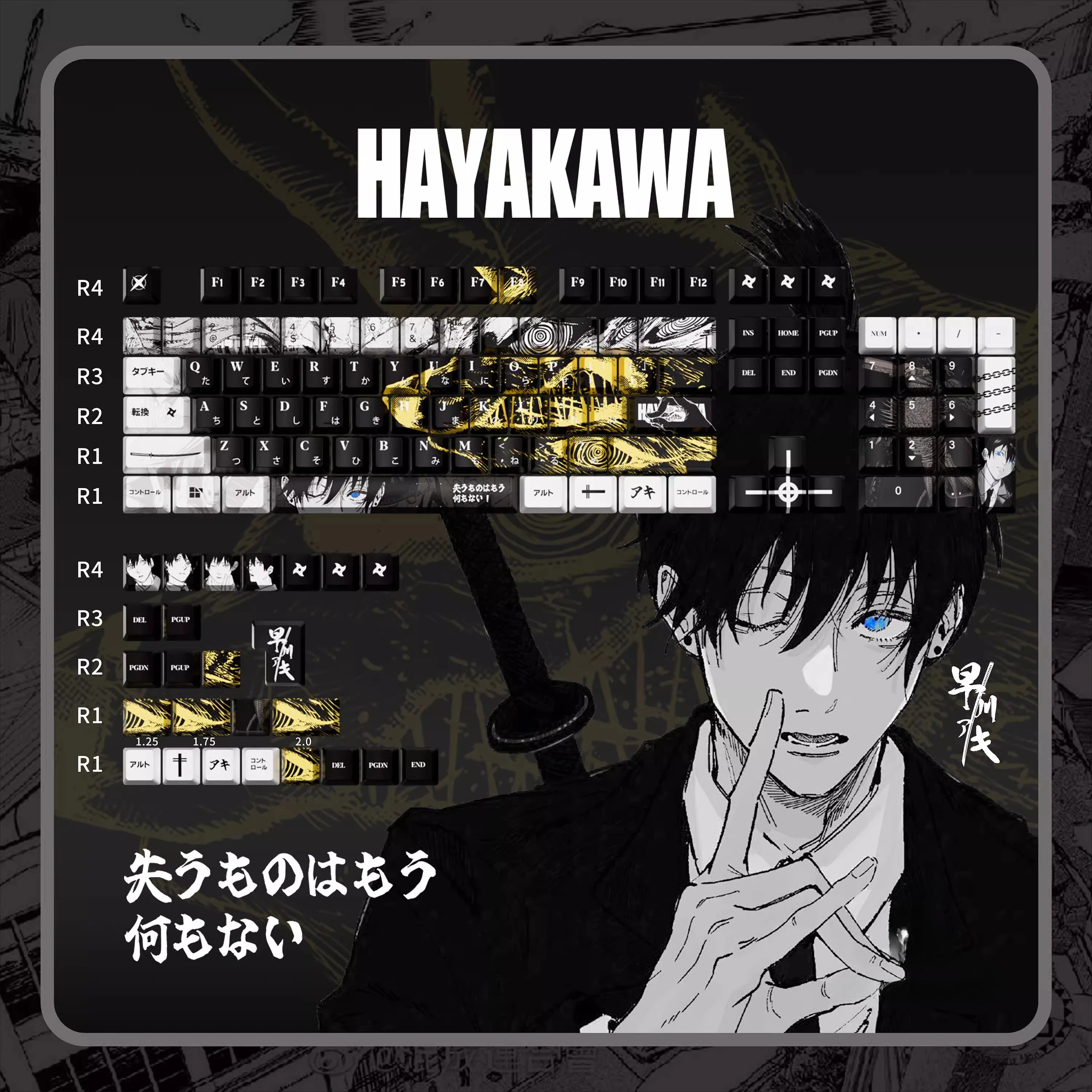 Hayakawa Anime Keycaps Set PBT Sublimation Keyboard Caps Customized Cherry Profile Keycaps for Mechanical Keyboard Accessories
Hayakawa Anime Keycaps Set PBT Sublimation Keyboard Caps Customized Cherry Profile Keycaps for Mechanical Keyboard Accessories