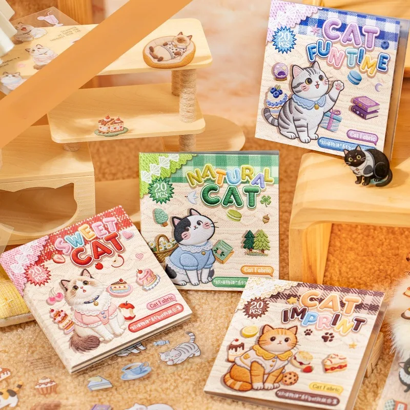 Cute Cartoon Square Kiss-Cut Sticker Book Weaving Cat Story Knitted Plush Style Decals for Journal Diorama Scrapbook Decor
Cute Cartoon Square Kiss-Cut Sticker Book Weaving Cat Story Knitted Plush Style Decals for Journal Diorama Scrapbook Decor