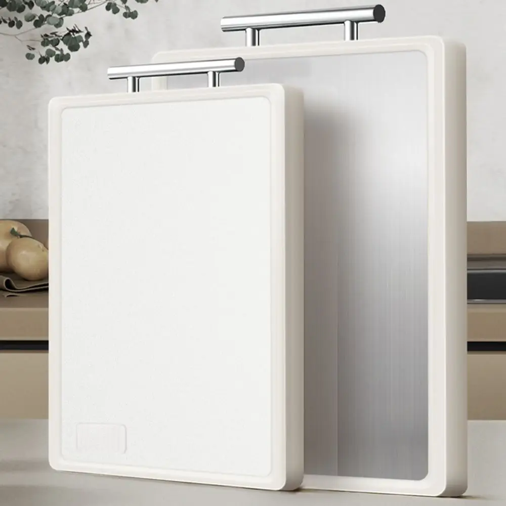 Anti-Bacterial Double-Sided Chopping Board Anti-Mold Anti-Slip Stainless Steel Cutting Board with Scale Grinding
Anti-Bacterial Double-Sided Chopping Board Anti-Mold Anti-Slip Stainless Steel Cutting Board with Scale Grinding