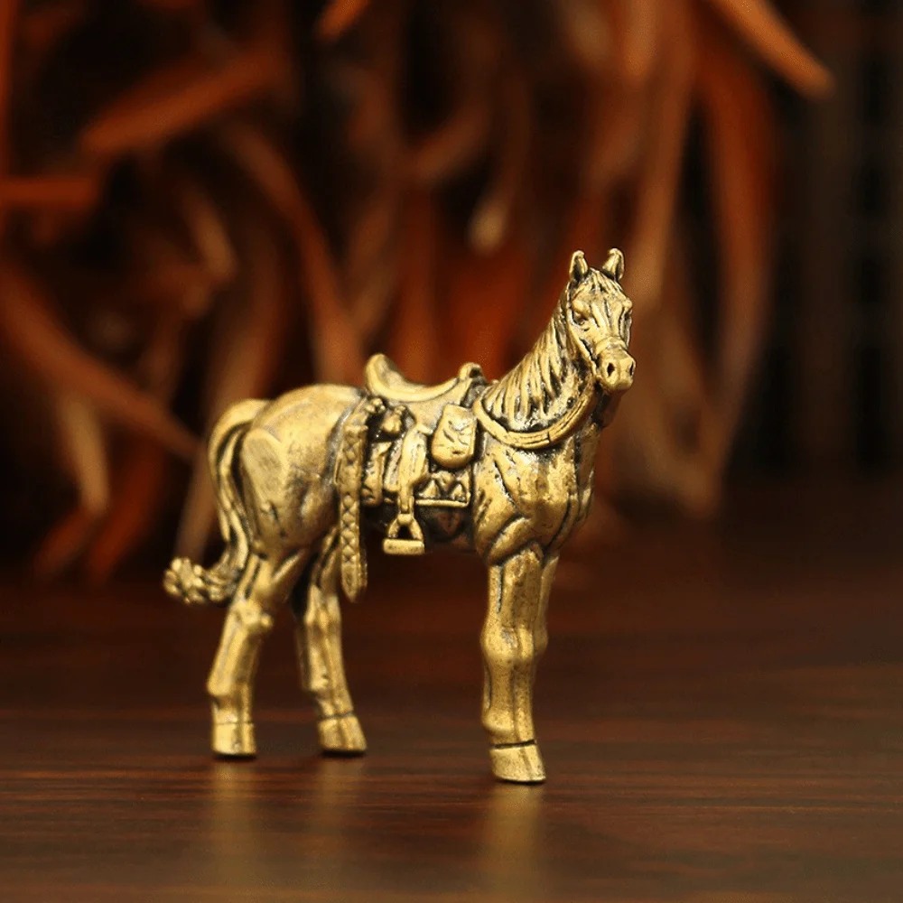 Metal Brass Horse Figurine Bronze Material Handmade Horse Brass Statue Miniature Size Collectible Chinese Zodiac Horse
Metal Brass Horse Figurine Bronze Material Handmade Horse Brass Statue Miniature Size Collectible Chinese Zodiac Horse