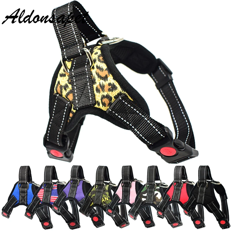 Reflective Nylon Dog Harness NO PULL Adjustable Training Dog Harness Vest Tactical Pet Dog Harness For Small Medium Large Dogs
Reflective Nylon Dog Harness NO PULL Adjustable Training Dog Harness Vest Tactical Pet Dog Harness For Small Medium Large Dogs