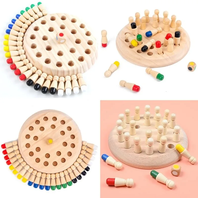 Wooden Memory Match Stick Chess Game, Color Table Board Puzzles, Montessori Educational Toy for Cognitive Ability Learning
Wooden Memory Match Stick Chess Game, Color Table Board Puzzles, Montessori Educational Toy for Cognitive Ability Learning