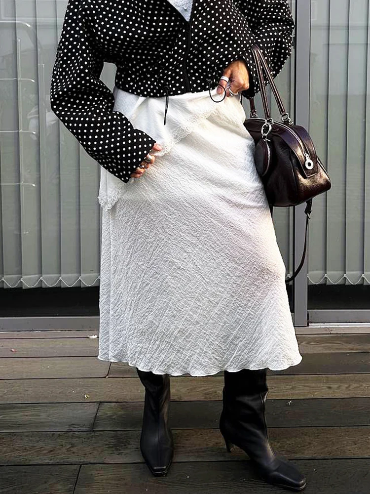 Trendix Women High Waist Sheer Long Skirt Vintage Textured Elegant Loose Maxi Skirt Street Casual Retro See Through Skirts 2026
Trendix Women High Waist Sheer Long Skirt Vintage Textured Elegant Loose Maxi Skirt Street Casual Retro See Through Skirts 2026