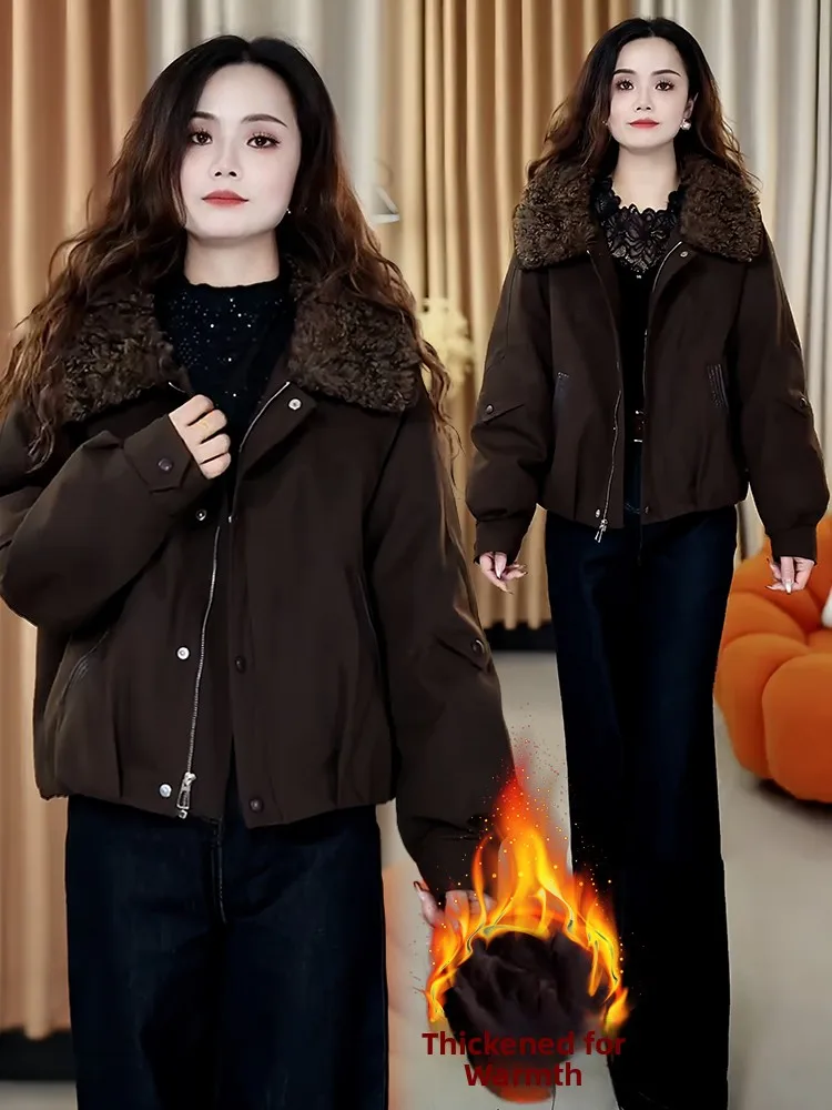 Корейская теплая зимняя куртка на молнии для женщин, модная, трендовая, уличная, с эффектом омоложения
Корейская теплая зимняя куртка на молнии для женщин, модная, трендовая, уличная, с эффектом омоложения