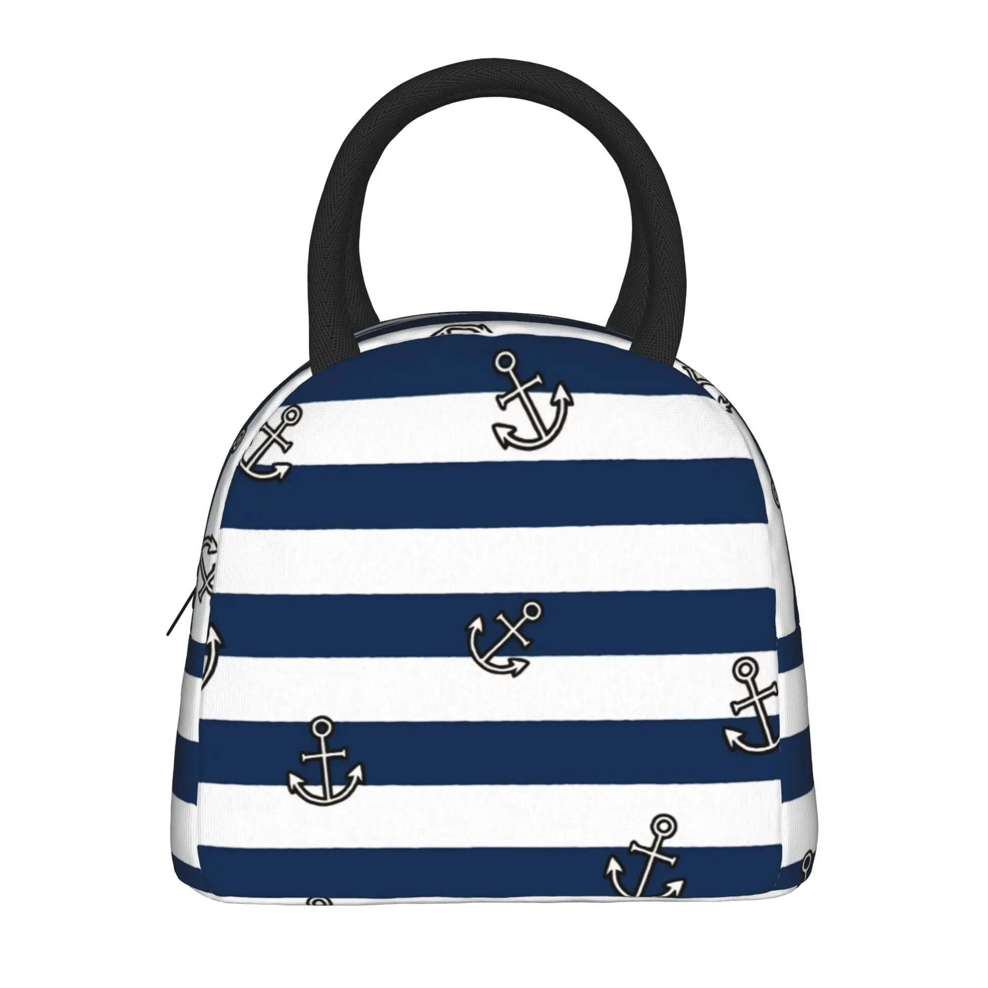 Nautical Blue Anchors With Blue And White Stripes Lunch Bag For Women Custom Lunch Box Cooler Bag Oxford Thermal Lunch Bags
Nautical Blue Anchors With Blue And White Stripes Lunch Bag For Women Custom Lunch Box Cooler Bag Oxford Thermal Lunch Bags